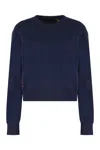 Polo Ralph Lauren Wool-blend Crew-neck Sweater In Blue