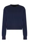 Polo Ralph Lauren Wool-blend Crew-neck Sweater In Blue