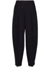 Polo Ralph Lauren Wool-blend Cropped Trousers In Blue