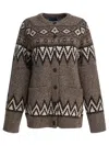 Polo Ralph Lauren Fair Isle Jacquard Wool-blend Cardigan In Multi