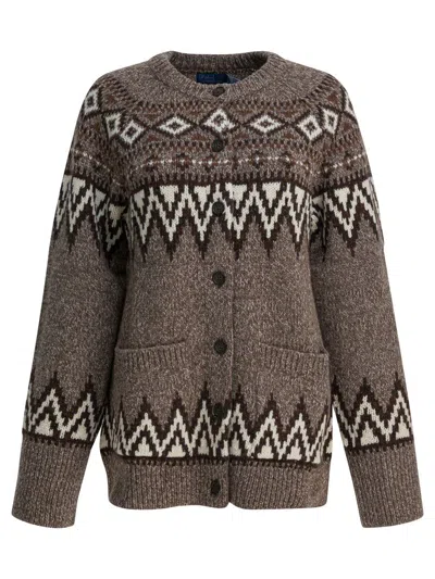 POLO RALPH LAUREN POLO RALPH LAUREN WOOL BLEND "FAIR ISLE" CARDIGAN