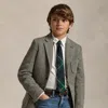 Polo Ralph Lauren Kids' Wool-blend Herringbone Sport Coat In Black/cream