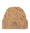 Polo Ralph Lauren Wool-blend Polo Bear Beanie In Brown