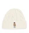 Polo Ralph Lauren Lscablecnpp-long Sleeve-pullover Hats White In White