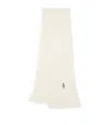Polo Ralph Lauren Wool-blend Polo Bear Scarf In White