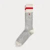 Polo Ralph Lauren Wool-blend Ragg Boot Socks In Light Grey Heather