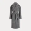 Polo Ralph Lauren Wool-blend Wrap Coat In Gray