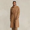Polo Ralph Lauren Wool-blend Wrap Coat In Brown