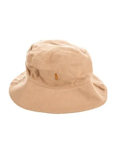 Pre-owned Polo Ralph Lauren Wool Bucket Hat In Neutrals