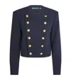 Polo Ralph Lauren Wool Button-detail Jacket In Navy