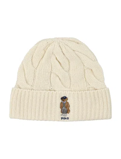 POLO RALPH LAUREN POLO RALPH LAUREN WOOL CABLE BEANIE BEAR