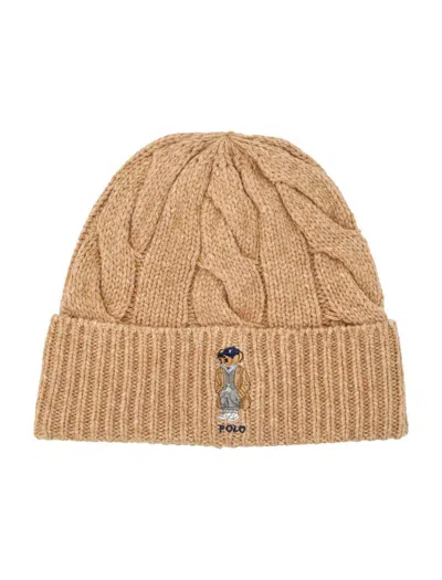 POLO RALPH LAUREN POLO RALPH LAUREN WOOL CABLE BEANIE BEAR