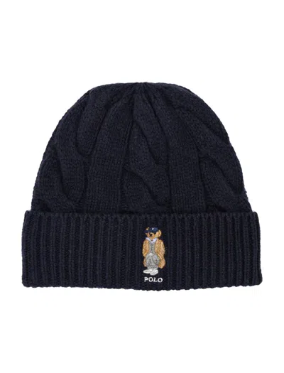 POLO RALPH LAUREN POLO RALPH LAUREN POLO BEAR CABLE WOOL-BLEND BEANIE
