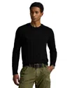 Polo Ralph Lauren Wool Cable Knit Crewneck Sweater In Black