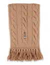 Polo Ralph Lauren Polo Bear Cable-knit Wool Blend Scarf