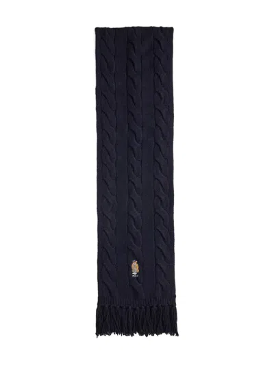 POLO RALPH LAUREN POLO RALPH LAUREN WOOL CABLE SCARF BEAR