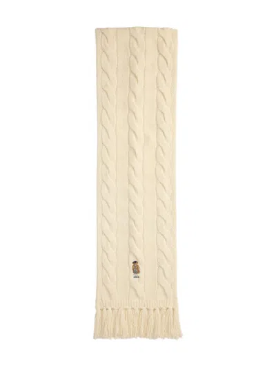 Polo Ralph Lauren Wool Cable Scarf Bear