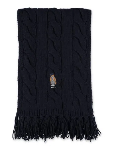 POLO RALPH LAUREN POLO RALPH LAUREN WOOL CABLE SCARF BEAR