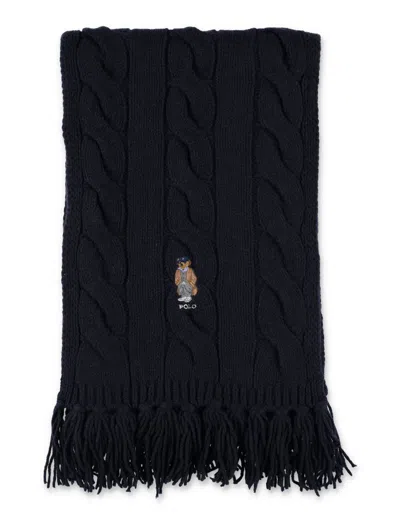 POLO RALPH LAUREN POLO RALPH LAUREN WOOL CABLE SCARF BEAR