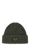 Polo Ralph Lauren Logo Patch Ribbed Beanie In Green