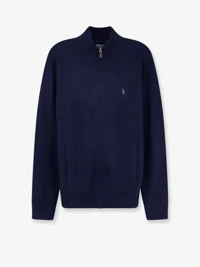 Polo Ralph Lauren Wool Cardigan In Blue