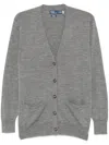 Polo Ralph Lauren Wool Cardigan In Grey