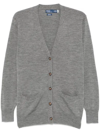 Polo Ralph Lauren Wool Cardigan In Grey