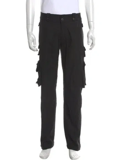 Pre-owned Polo Ralph Lauren Wool Cargo Pants In Black