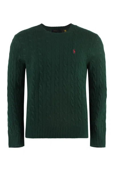 Polo Ralph Lauren Wool-cashmere Blend Jumper In Green
