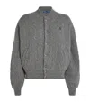 Polo Ralph Lauren Wool-cashmere Bomber Jacket In Gray