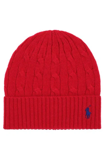 POLO RALPH LAUREN POLO RALPH LAUREN WOOL CASHMERE CABLE BEANIE