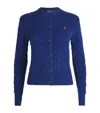 Polo Ralph Lauren Wool-cashmere Cable-knit Cardigan In Multi