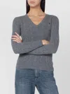 Polo Ralph Lauren Grey Cable-knit Sweater In Wool And Cashmere In Gray