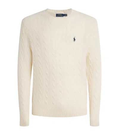POLO RALPH LAUREN WOOL-CASHMERE CABLE-KNIT SWEATER