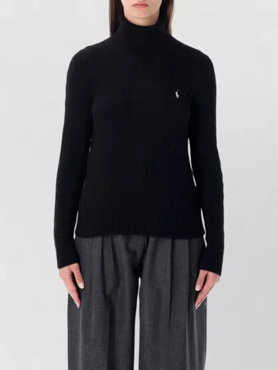 Polo Ralph Lauren Wool Cashmere Cable Knit Turtleneck Sweater