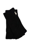 Polo Ralph Lauren Wool Cashmere Classic Cable Fingerless Glove In Black