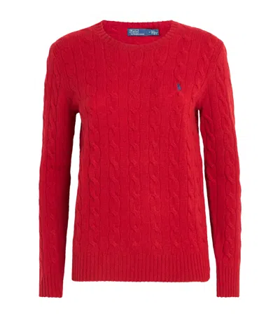 Polo Ralph Lauren Wool-cashmere Julianna Sweater In Red