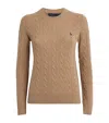 Polo Ralph Lauren Wool-cashmere Julianna Sweater In Brown