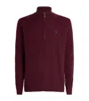 Polo Ralph Lauren Wool-cashmere Quarter-zip Sweater In Red