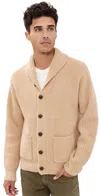 Polo Ralph Lauren Wool Cashmere Shawl Collar Cardigan Dune Melange In Dune Melange