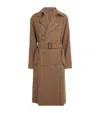 Polo Ralph Lauren Wool Check Car Coat In Brown