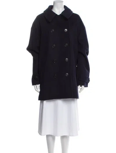 Pre-owned Polo Ralph Lauren Wool Coat In Blue