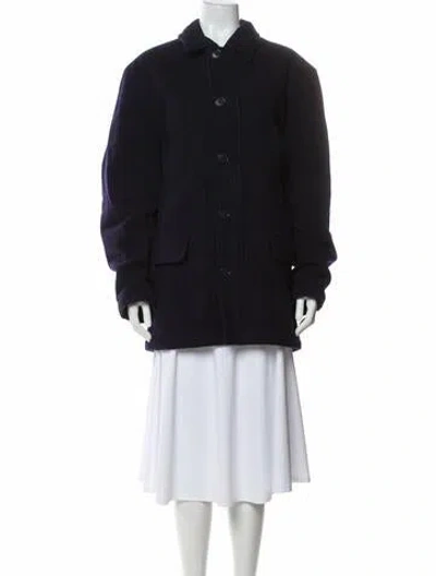 Pre-owned Polo Ralph Lauren Wool Coat In Blue