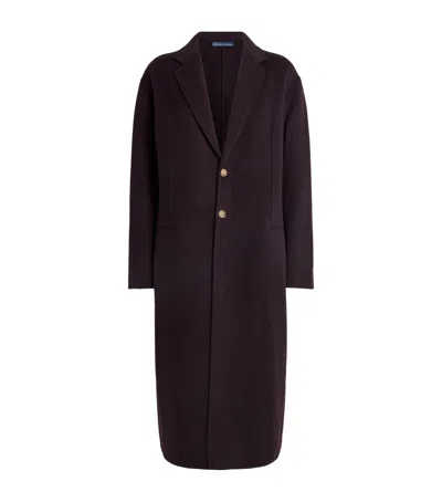 Polo Ralph Lauren Wool Coat In Purple