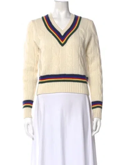 Pre-owned Polo Ralph Lauren Wool Colorblock Pattern Sweater In Multi
