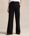 Polo Ralph Lauren Wool Wide-leg Tuxedo Pant In Polo Black