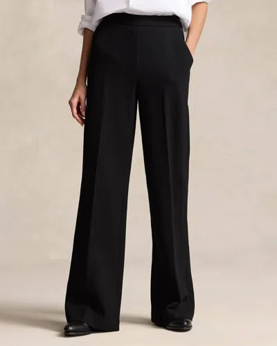 Polo Ralph Lauren Wool Wide-leg Tuxedo Pant In Polo Black