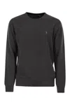 Polo Ralph Lauren Long Sleeve Crew Neck Pullover In Gray