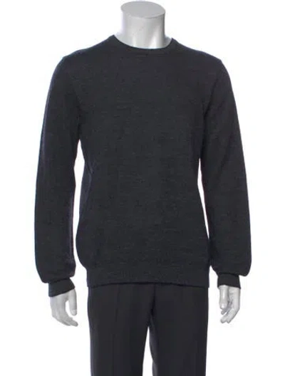 Pre-owned Polo Ralph Lauren Wool Crew Neck Pullover In Grey