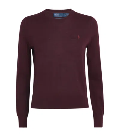 Polo Ralph Lauren Wool Crew-neck Sweater In Black
